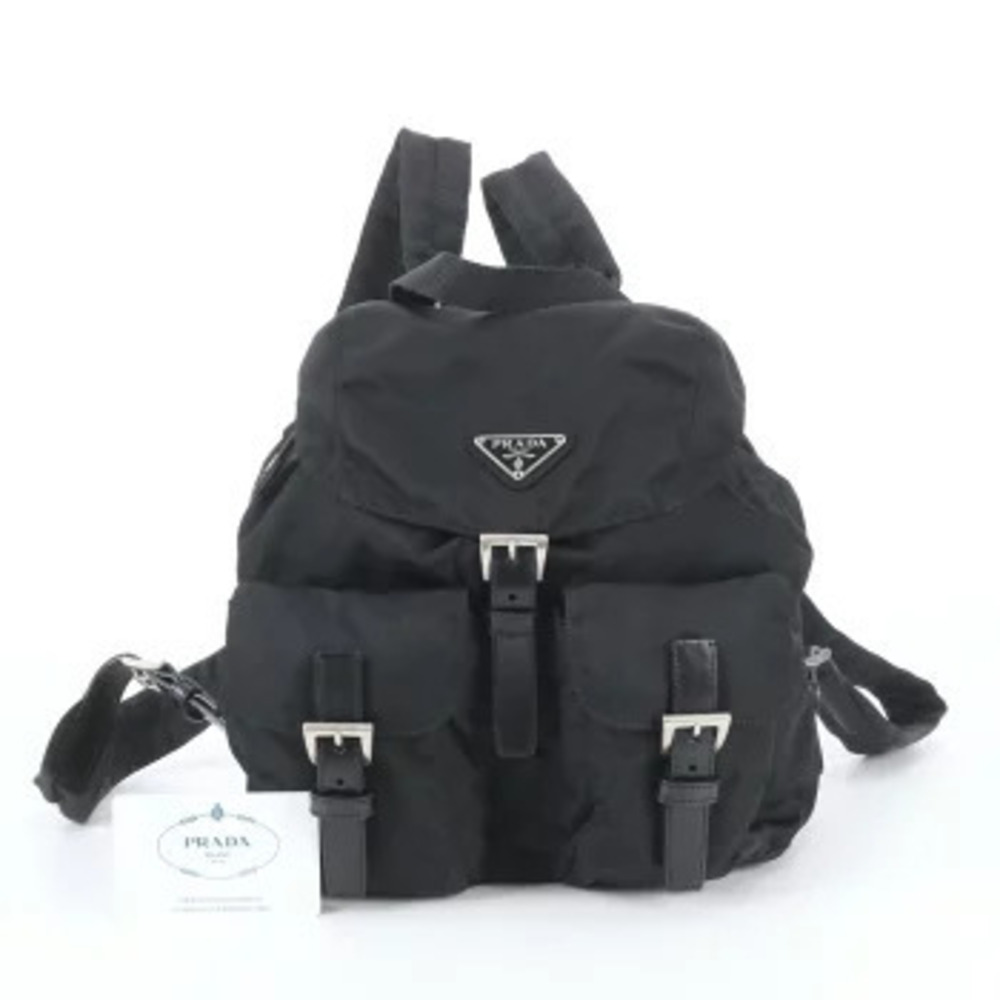 Prada Vitello Leather Backpack White